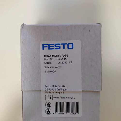 议价FESTO费斯托MHA3-MS1H-3/2G-3电磁阀525135，全新原厂，价格