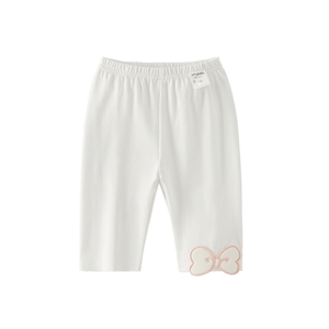 女童打底裤夏季外穿宝宝甜美七分裤洋气小童薄款夏装儿童夏天裤子