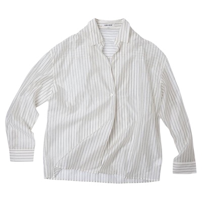 CLIMAX VISION【90%莱赛尔】轻氧感凉爽遮阳罩衫透视条纹呼吸衬衫