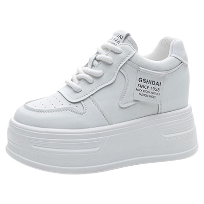 内增高女鞋10cm小白鞋2025春夏季