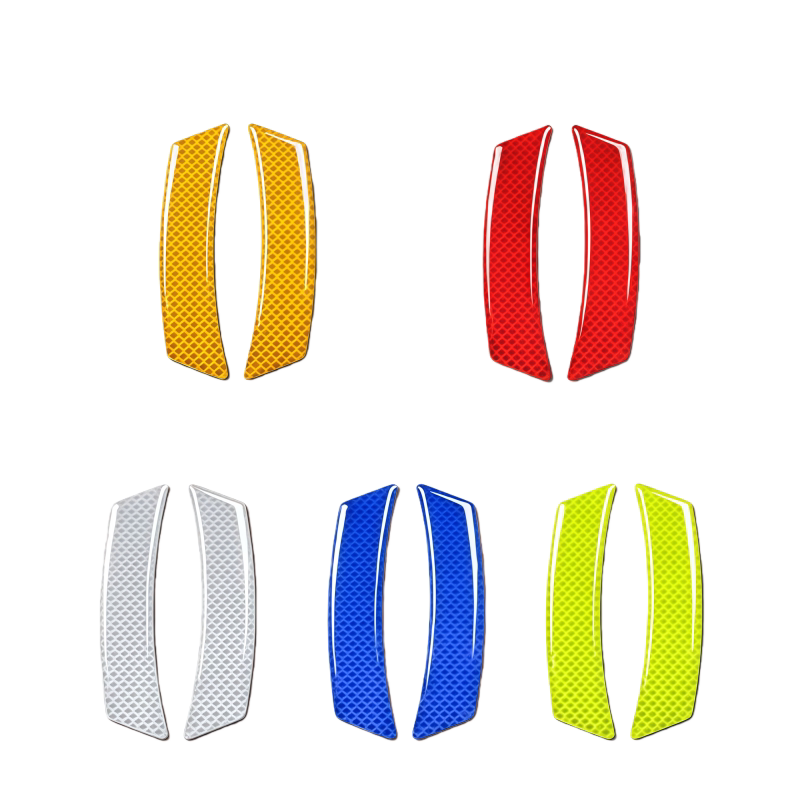 汽车反光贴轮眉警示贴美规夜光防撞条遮挡划痕叶子板装饰车贴防水