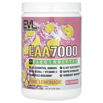 EVL,EAA 7000 + 电解质，粉色柠檬水味，13 盎司（369 克）
