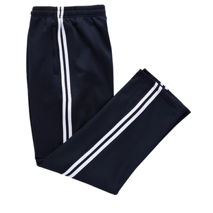 冬厚校服裤子加绒一条杠两道杠纯棉儿童校裤男女羊羔绒运动裤春秋