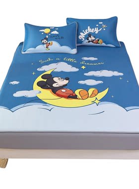 迪士尼卡通冰丝凉席夏薄款