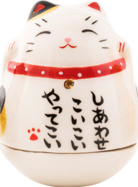圣诞不倒翁招财猫手工制创意礼品