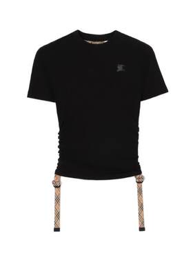 莫代尔羊绒混纺T恤衫BURBERRY