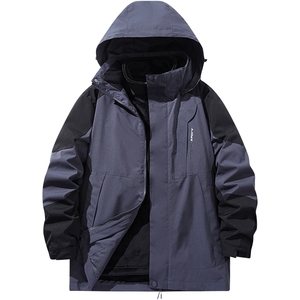 回力三合一冲锋夹克男士春秋冬季2024新款工装外套男生登山上衣服