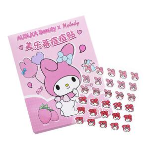 AUSLKA三丽鸥正版美乐蒂痘痘贴防水不刺激水胶体轻薄透气官方正品