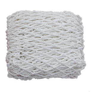 施工防坠网阳台楼梯工程防护网钢结构水平兜白网围栏防猫尼龙拦网