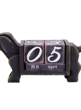 梅杜莎日期万年历梅杜莎树脂摆件