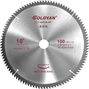 金研木工锯片通用级铝用合金手提锯角磨机切割机10寸圆切割片