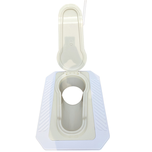 新农村厕所改造旱厕蹲坑旱便直通式马桶家用新型农村蹲便器带盖