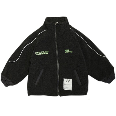 牛哆哆童装2021儿童羊羔毛外套