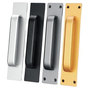 带锁门把手拉手免打孔粘贴玻璃门防盗卧室卫生间门拉手锁链安全锁