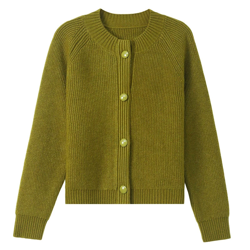 外穿时尚上衣高腰小个子针织开衫