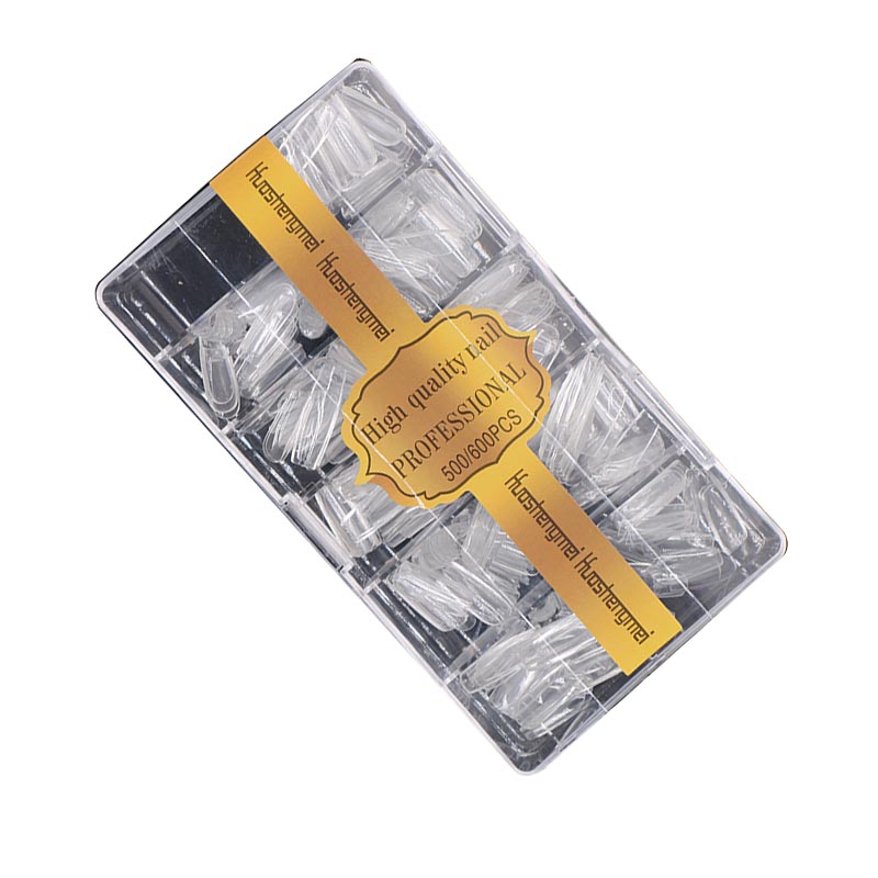 HSM美甲甲片半贴全贴两用加厚特硬单号可选补充装C形假指甲贴店用