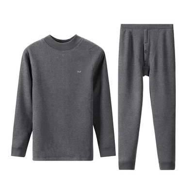 猫人男士羊羔绒发热保暖内衣