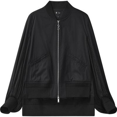 播 bo 商场同款百搭灯笼袖短外套女24春秋上衣BDR3WD2215