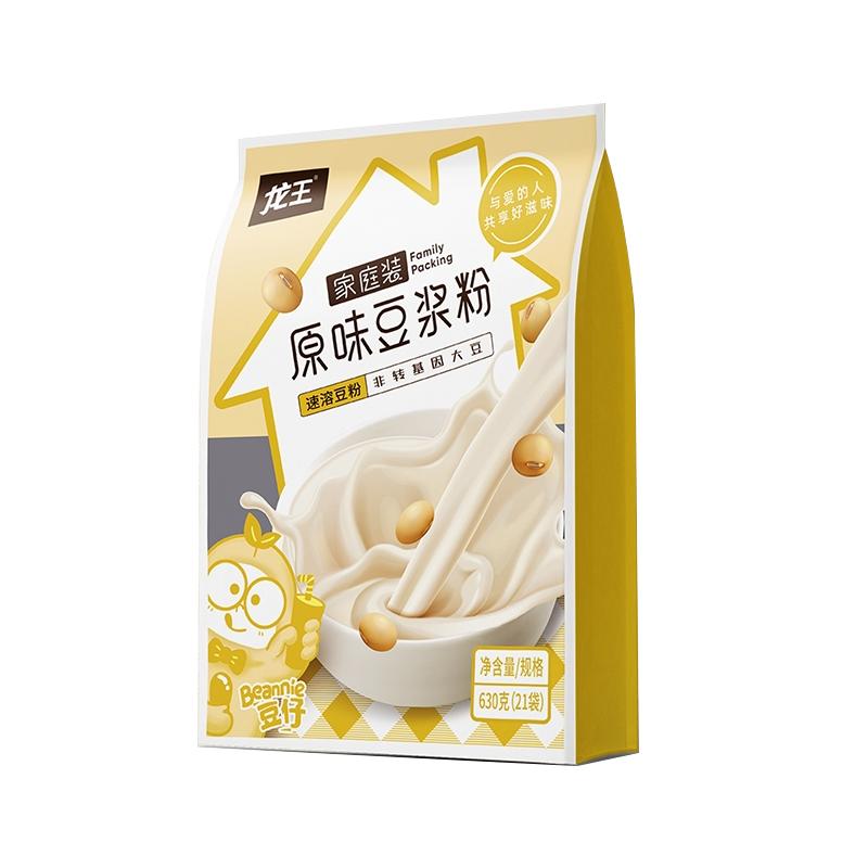 龙王家庭装原味豆浆粉630g高蛋白学生儿童女士成人营养早餐冲饮