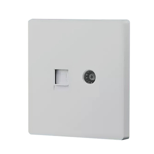 86型有线闭路电视机TV插孔+电视插座面板六类网络电脑宽带带插座