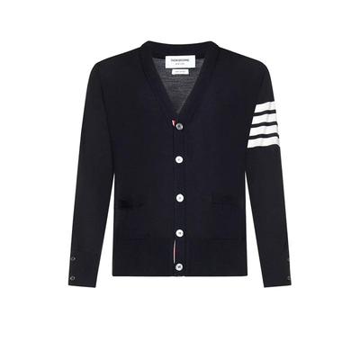 ThomBrowne针织开衫羊毛V领