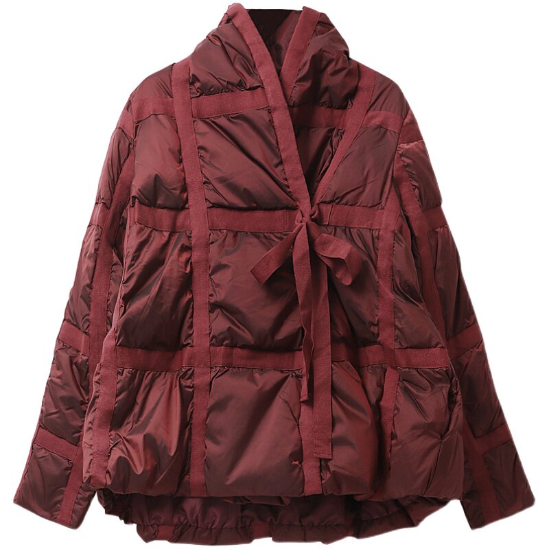 90%白鸭绒斜襟新中式保暖羽绒服