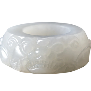 羊脂玉扳指天然和田玉男款貔貅守护戒指大拇指新疆玉石正品指环