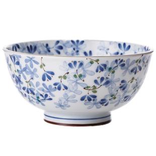 陶趣居小蓝芽光峰陶瓷饭碗日本进口盘子碗家用日式餐具碗碟汤碗