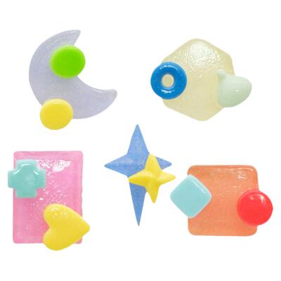 crocs洞洞鞋配饰复古几何鞋花