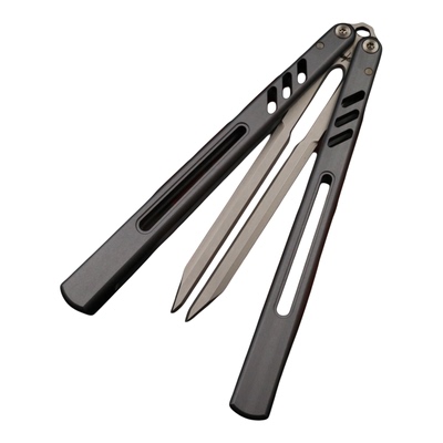 班输8801七系铝音叉蝴蝶刀未开刃