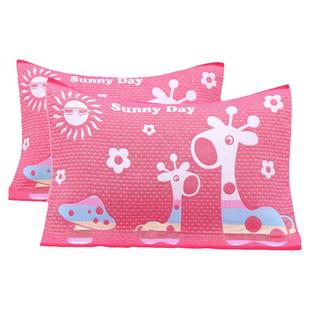 枕巾一对装棉纱布学生家用情侣加大加厚成人单人蓝色紫色灰色绿色