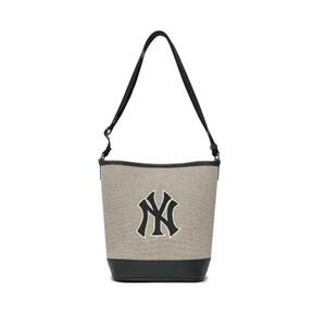 MLB 水桶包新款斜跨女高级春夏百搭情侣通勤帆布简约复古单肩包