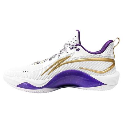 李宁正品闪凌男子户外运动轻便透气耐磨低帮实战篮球鞋ABPU001-12