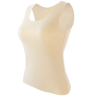 羊绒保暖背心女士加绒自发热内搭无痕打底衫冬季贴身上衣2025新款