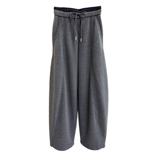 闭眼入！口碑工厂！加绒松紧腰休闲镰刀卫裤女     M778205~JS