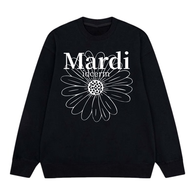 idceremMardi小雏菊白菊花卫衣