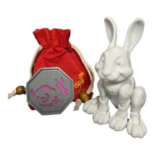 成龙历险记十二生肖兔子摆件3D打印模型手办中秋礼物关节可动玩具