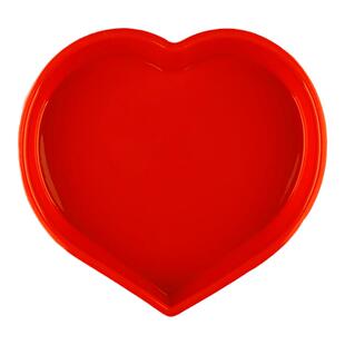 7寸爱心形烤盘硅胶制冰格网红冰块蒸米糕慕斯蛋糕烘焙模具食品级