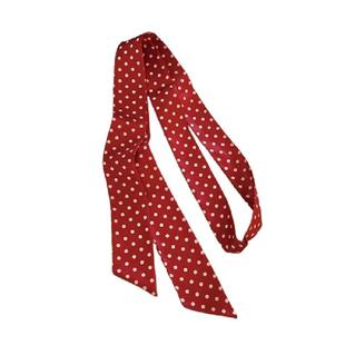 波点长条细窄丝巾气质百搭丝带颈饰脖饰高级感飘带蝴蝶结韩系围脖