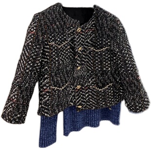 viola【银座大小姐】High Line系列 香 隐藏款 40%羊毛七分袖外套