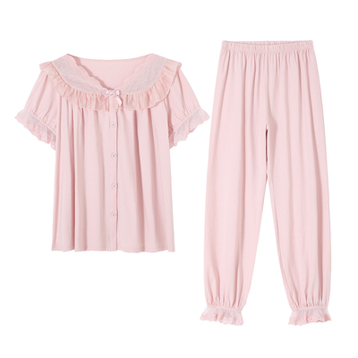 芬腾正品夏季女莫代尔短袖家居服