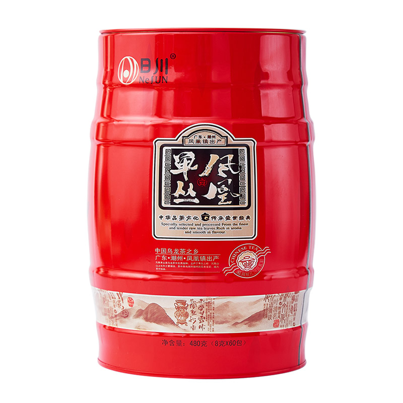 日川凤凰单丛蜜兰香茶叶礼盒 广东潮州单枞大罐装礼品茶 啤酒桶装