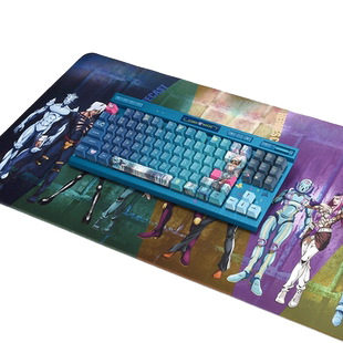 海盗船联名JOJO石之海K70 RGB TKL机械键盘87键红轴&游戏鼠标桌垫