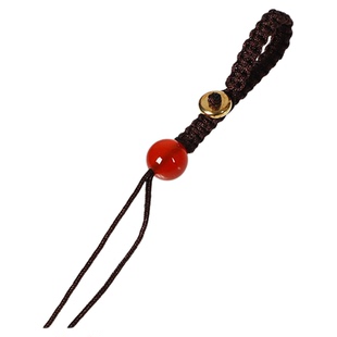 汽车钥匙扣挂绳半成品玛瑙挂件绳子手工编织绳活扣DIY吊坠配珠圈