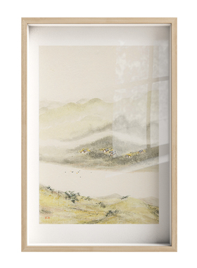 新中式风书房艺术玄关客厅装饰画
