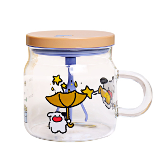 全自动搅拌杯电动充电款冲豆浆牛奶粉咖啡水杯带把手耐高温玻璃杯