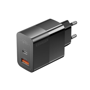 Essager USB C Charger 33W GaN Type C PD Charging港澳版UK欧规EU快充头手机充电器火牛适用于iPhone17 Pro