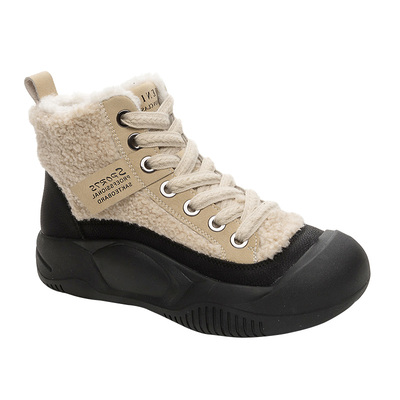 冬天爆款毛毛高帮鞋时尚雪地靴女