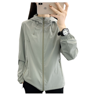 冲锋衣女2025年春季新款弹力透气网格内衬外套连帽运动登山服套装