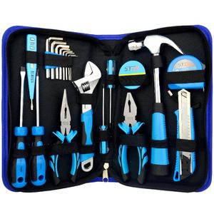 上匠家用五金工具包套装 帆布包手动工具组套 电工木工维修工具箱